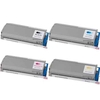 Compatible Multipack OKI C7300 V2 Printer Toner Cartridges (4 Pack) -41963008