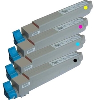 Compatible Multipack OKI C9655DN Printer Toner Cartridges (4 Pack) -43837132