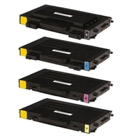 Compatible Multipack Samsung CLP-500D7K/5Y Full Set Toner Cartridges (4 Pack)