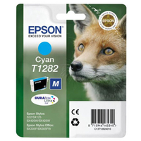Epson T1282 (T128240) Cyan Standard Capacity Original Ink Cartridge (Fox)