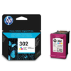 HP 302 Tri-Colour Original Standard Capacity Ink Cartridge (F6U65AE)