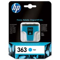 HP 363 Cyan Original Ink Cartridge with Vivera Ink