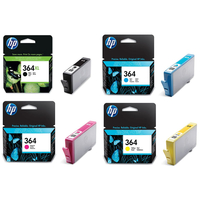 HP 364XL (CZ676EE) High Capacity and Standard Capacity Colours Original Ink Cartridge Multipack (4 Pack)