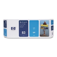 HP 83 Cyan Pigment-Based UV-Resistant Ink Cartridge