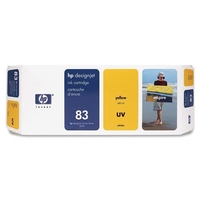 HP 83 Yellow Pigment-Based UV-Resistant Ink Cartridge