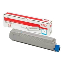 OKI 46490403 Cyan Original Standard Capacity Toner Cartridge