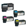 Original Multipack Lexmark C540 Printer Toner Cartridges (4 Pack) -C540H1KG