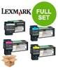 Original Multipack Lexmark C543dn Printer Toner Cartridges (4 Pack) -C540H1KG