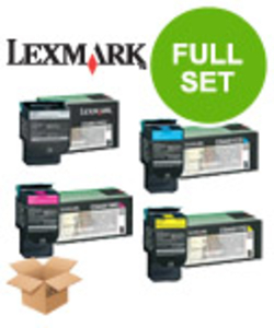 Original Multipack Lexmark C543dn Printer Toner Cartridges (4 Pack) -C540H1KG
