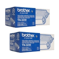 TWIN PACK: Brother TN3230 Original Black Standard Capacity Laser Toner Cartridge (2 Pack)