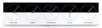 Jacob Jensen Black and Silver Classic World Clock