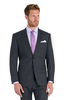 Savoy Tailors Guild Regular Fit Charcoal Birdseye Suit