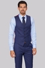 Savoy Taylors Guild Blue Birdseye Waistcoat