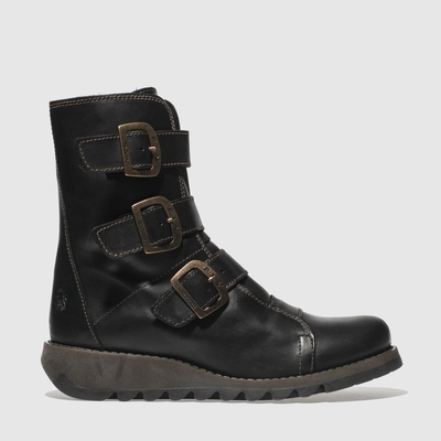 Fly London Black Scop Boots