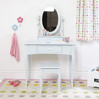 Cloud Grey Grace Dressing Table & Stool