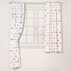 Rainbow Star Black Curtains for Kids
