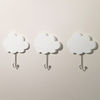 Set of 3 Cloud Hooks (with Metal Hooks)