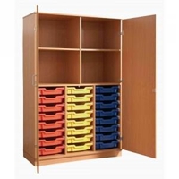 24 Tray Unit with Lockable Doors No Tray