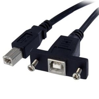 3 Ft Panel Mount Usb Cable B To B