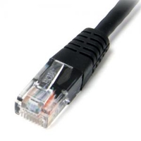 3ft Black Molded Cat5e Utp Patch Cable