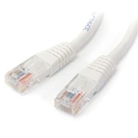 3ft White Molded Cat5e Utp Patch Cable