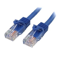 5ft Blue Snagless Cat5e Utp Patch Cable