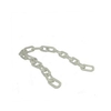 5m length temporary barrier chain in white