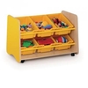 6 Angled Tray Unit Colour side panels Lime