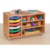 6 Shallow Tray Paper Storage Unit Colour Trays