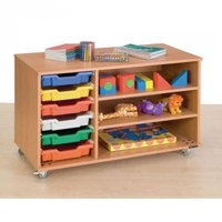 6 Shallow Tray Paper Storage Unit Colour Trays