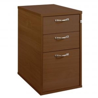 600mm 3 draw pedistal Walnut