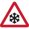 600mm Temporary Triangular Stanchion Sign- Risk of Ice