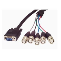 6ft Coax Hd15 Vga To 5 Bnc