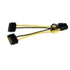 6in Sata Power To 8 Pin Pci Express Card