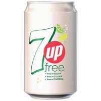 7UP Free Lemon and Lime Soft Drink Can 330ml Ref 203389 Pack 24 815411