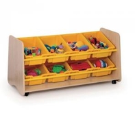 8 Angled Tray Unit Colour side panels Banana