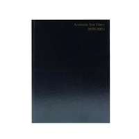 Academic Diary Diary Day Per A5 Black 2020-21 KF1A5ABK21