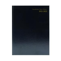 Academic Diary Week To View A4 Black 2021-22 KF3A4ABK21
