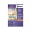 Avery ReadyIndex A4 Dividers Card with Coloured Contents Sheet