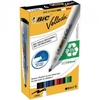 Bic Velleda Whiteboard Marker Assorted,  Bullet Tip Pack of 4