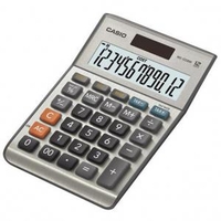 Casio Semi-desk Calculator 12 Digit 3 Key Memory BatterySolar Power