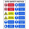 Composite Site Safety Notice Sign 600 x 800mm. Manufactured from
