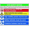 Composite Site Safety Notice Sign 800 x 600mm. Manufactured from