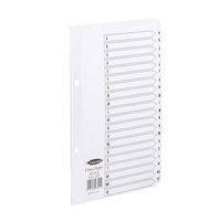 Concord Classic Index A-Z 20-Part Mylar-reinforced Punched 2 Holes