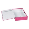 Concord Contrast Box File Laminated 75mm Spine Foolscap Raspberry Ref