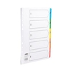Concord Index 1-5 Multipunched Mylar-reinforced Multicolour-Tabs