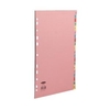 Concord Manilla Index A4 A-Z 20-Part Multi-Colour Tabs 11-Hole