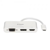 D Link 3in1 USB C 4K Dock HDMI VGA and DisplayPort Adapter White