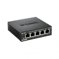 D Link DES 105 5 Port Fast Ethernet Unmanaged Metal Housing Desktop