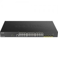 D Link DGS 1250 28XMP 24 Port Power Over Ethernet Smart Switch with 4